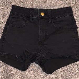 Super Super Stretch Black jean shorts